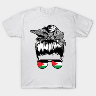 Palestine messy bun T-Shirt